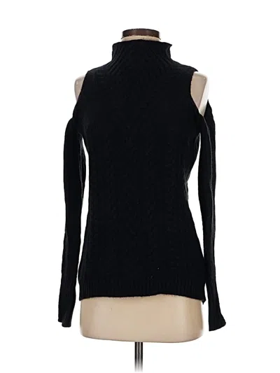 Pre-owned Aqua Cashmere Pullover Sweater In Black