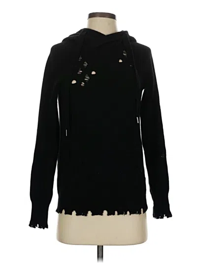 Pre-owned Aqua Cashmere Pullover Sweater In Black