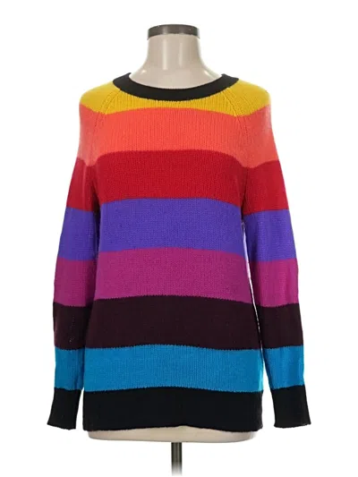 Pre-owned Aqua Cashmere Pullover Sweater In Black