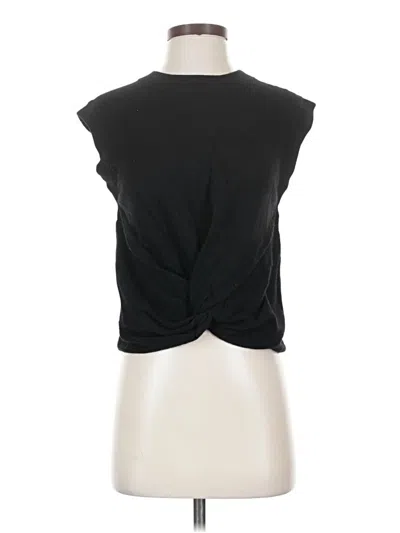 Aqua Cashmere Pullover Sweater In Black