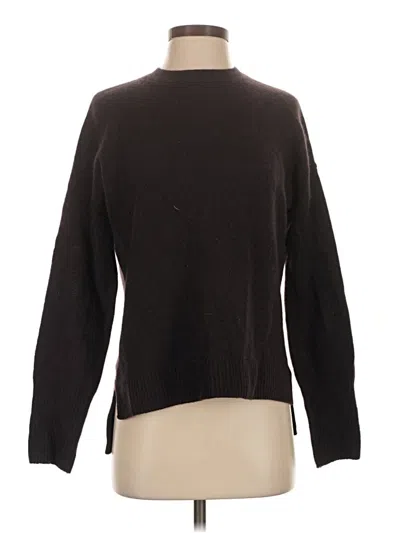 Pre-owned Aqua Cashmere Pullover Sweater In Black