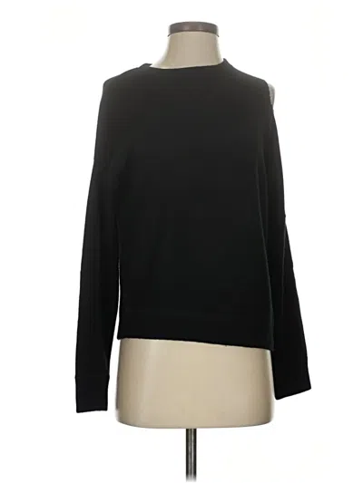 Pre-owned Aqua Cashmere Pullover Sweater In Black