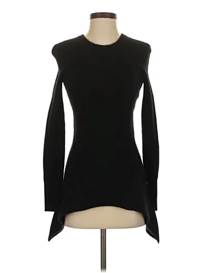 Pre-owned Aqua Cashmere Pullover Sweater In Black
