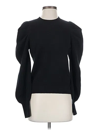 Pre-owned Aqua Cashmere Pullover Sweater In Black