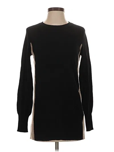 Pre-owned Aqua Cashmere Pullover Sweater In Black