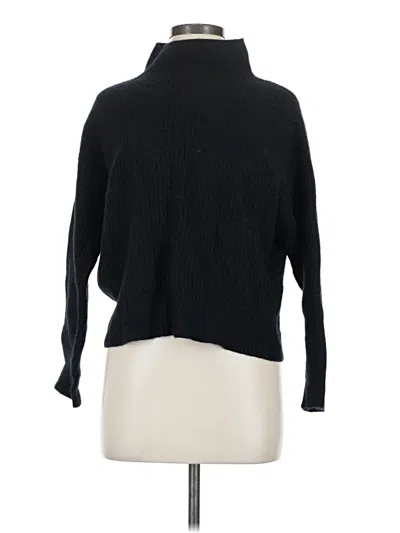 Pre-owned Aqua Cashmere Pullover Sweater In Black