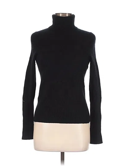 Pre-owned Aqua Cashmere Pullover Sweater In Black