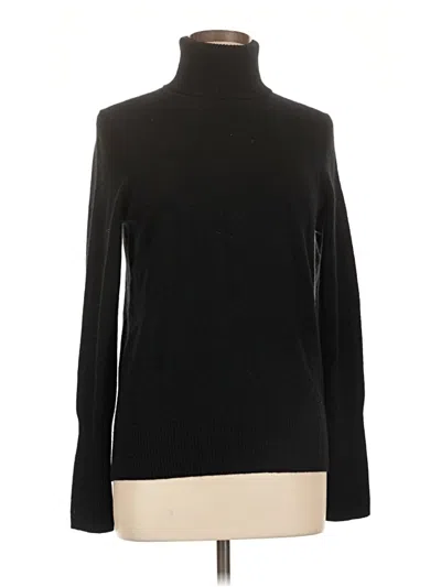 Pre-owned Aqua Cashmere Pullover Sweater In Black