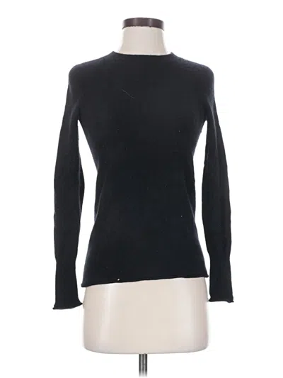 Pre-owned Aqua Cashmere Pullover Sweater In Black