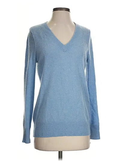 Pre-owned Aqua Cashmere Pullover Sweater In Blue