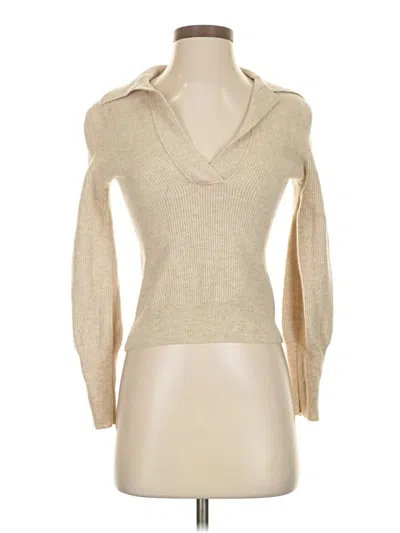 Pre-owned Aqua Cashmere Pullover Sweater In Brown