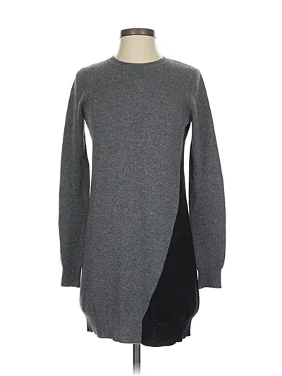 Pre-owned Aqua Cashmere Pullover Sweater In Gray