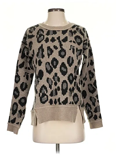 Pre-owned Aqua Cashmere Pullover Sweater In Gray