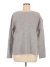 Aqua Cashmere Pullover Sweater In Gray