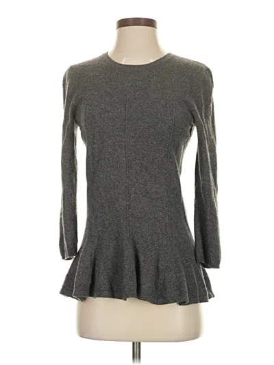 Pre-owned Aqua Cashmere Pullover Sweater In Gray