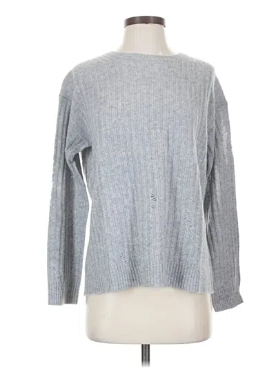 Pre-owned Aqua Cashmere Pullover Sweater In Gray