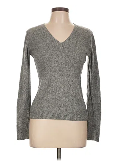 Pre-owned Aqua Cashmere Pullover Sweater In Gray