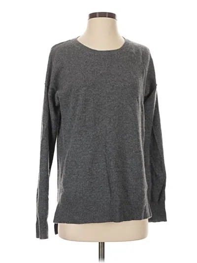 Pre-owned Aqua Cashmere Pullover Sweater In Gray