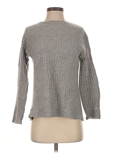 Pre-owned Aqua Cashmere Pullover Sweater In Gray