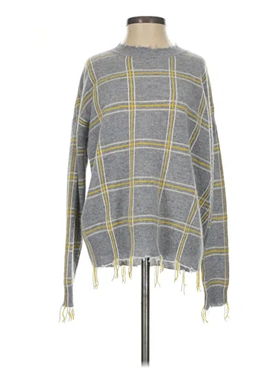 Pre-owned Aqua Cashmere Pullover Sweater In Gray