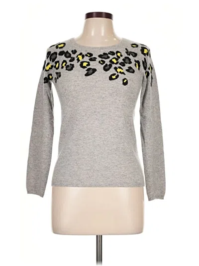 Pre-owned Aqua Cashmere Pullover Sweater In Gray