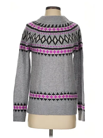 Pre-owned Aqua Cashmere Pullover Sweater In Gray