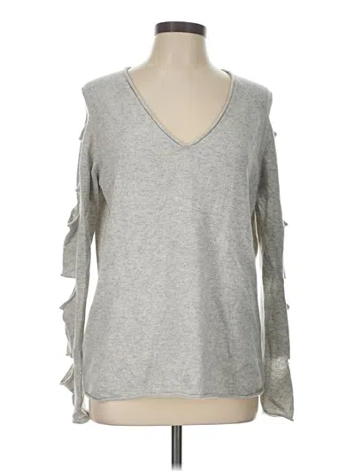 Pre-owned Aqua Cashmere Pullover Sweater In Gray