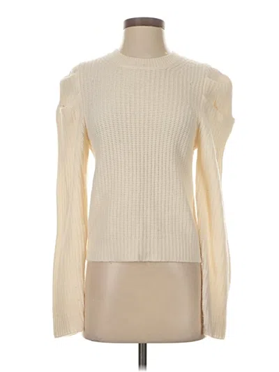 Pre-owned Aqua Cashmere Pullover Sweater In Ivory