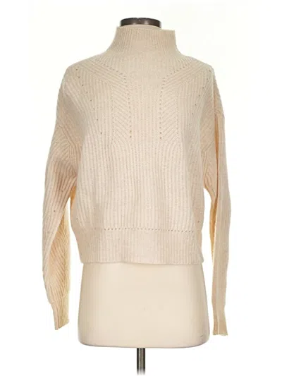 Pre-owned Aqua Cashmere Pullover Sweater In Ivory