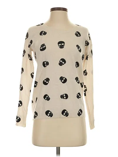 Pre-owned Aqua Cashmere Pullover Sweater In Ivory