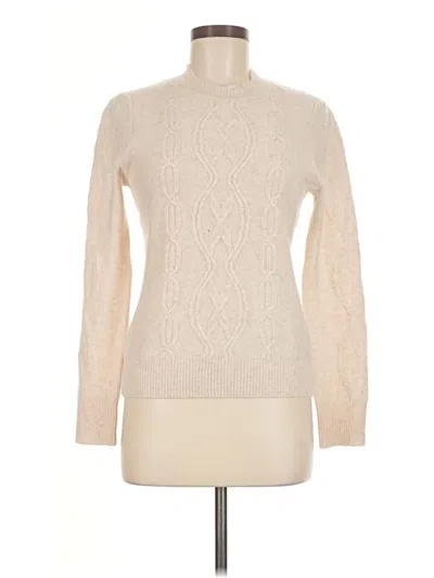 Pre-owned Aqua Cashmere Pullover Sweater In Ivory