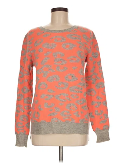 Pre-owned Aqua Cashmere Pullover Sweater In Orange