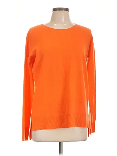 Pre-owned Aqua Cashmere Pullover Sweater In Orange