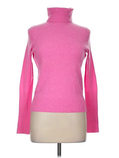 Pre-owned Aqua Cashmere Pullover Sweater In Pink