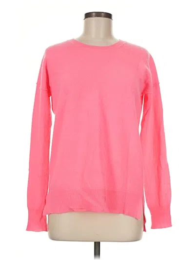 Pre-owned Aqua Cashmere Pullover Sweater In Pink