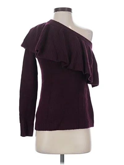 Pre-owned Aqua Cashmere Pullover Sweater In Purple