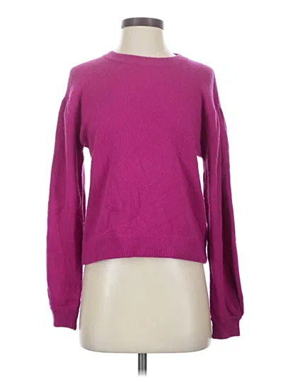 Pre-owned Aqua Cashmere Pullover Sweater In Purple