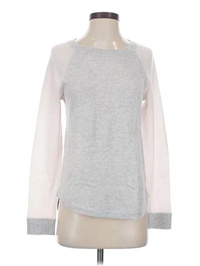 Pre-owned Aqua Cashmere Pullover Sweater In Silver