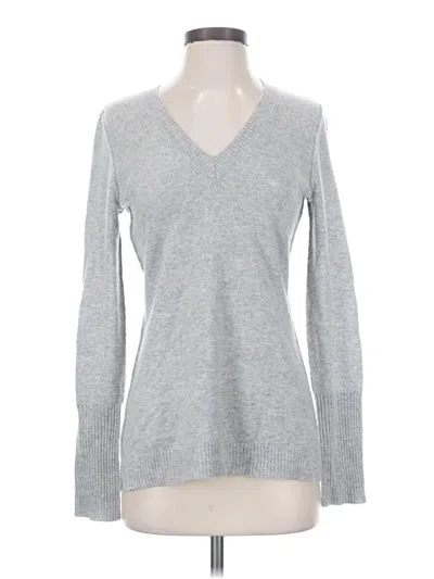 Pre-owned Aqua Cashmere Pullover Sweater In Silver
