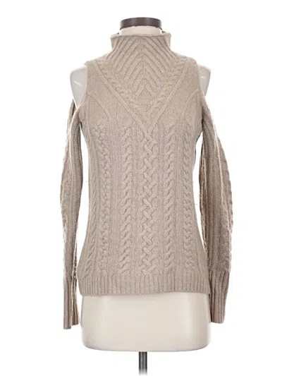 Pre-owned Aqua Cashmere Pullover Sweater In Tan