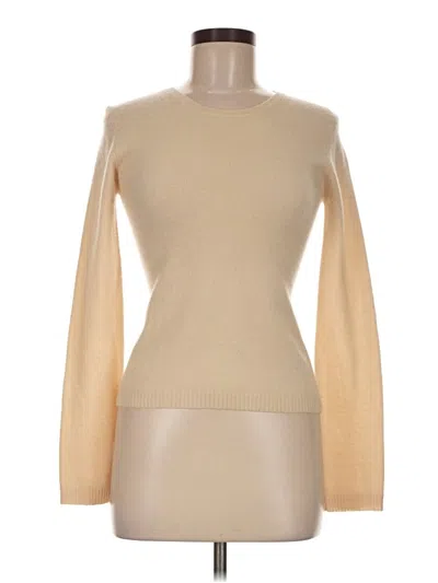 Pre-owned Aqua Cashmere Pullover Sweater In Tan