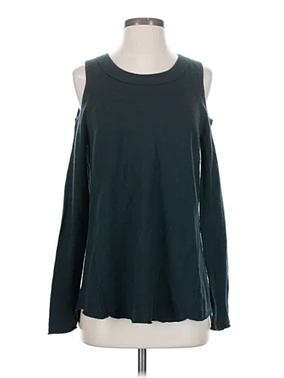 Pre-owned Aqua Cashmere Pullover Sweater In Teal