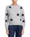 Aqua Cashmere Star Crewneck Sweater - Exclusive In Multi