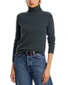 Aqua Cashmere Turtleneck Cashmere Sweater - Exclusive In Army