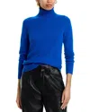 Aqua Cashmere Turtleneck Cashmere Sweater - Exclusive In Royal