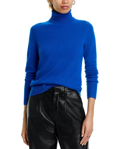 Aqua Cashmere Turtleneck Cashmere Sweater - Exclusive In Royal