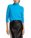Aqua Cashmere Turtleneck Cashmere Sweater - Exclusive In Surf Side