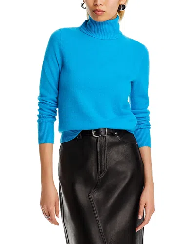 Aqua Cashmere Turtleneck Cashmere Sweater - Exclusive In Surf Side