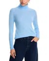 Aqua Cashmere Turtleneck Cashmere Sweater - Exclusive In Blue