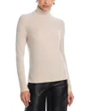 Aqua Cashmere Turtleneck Cashmere Sweater - Exclusive In Brown